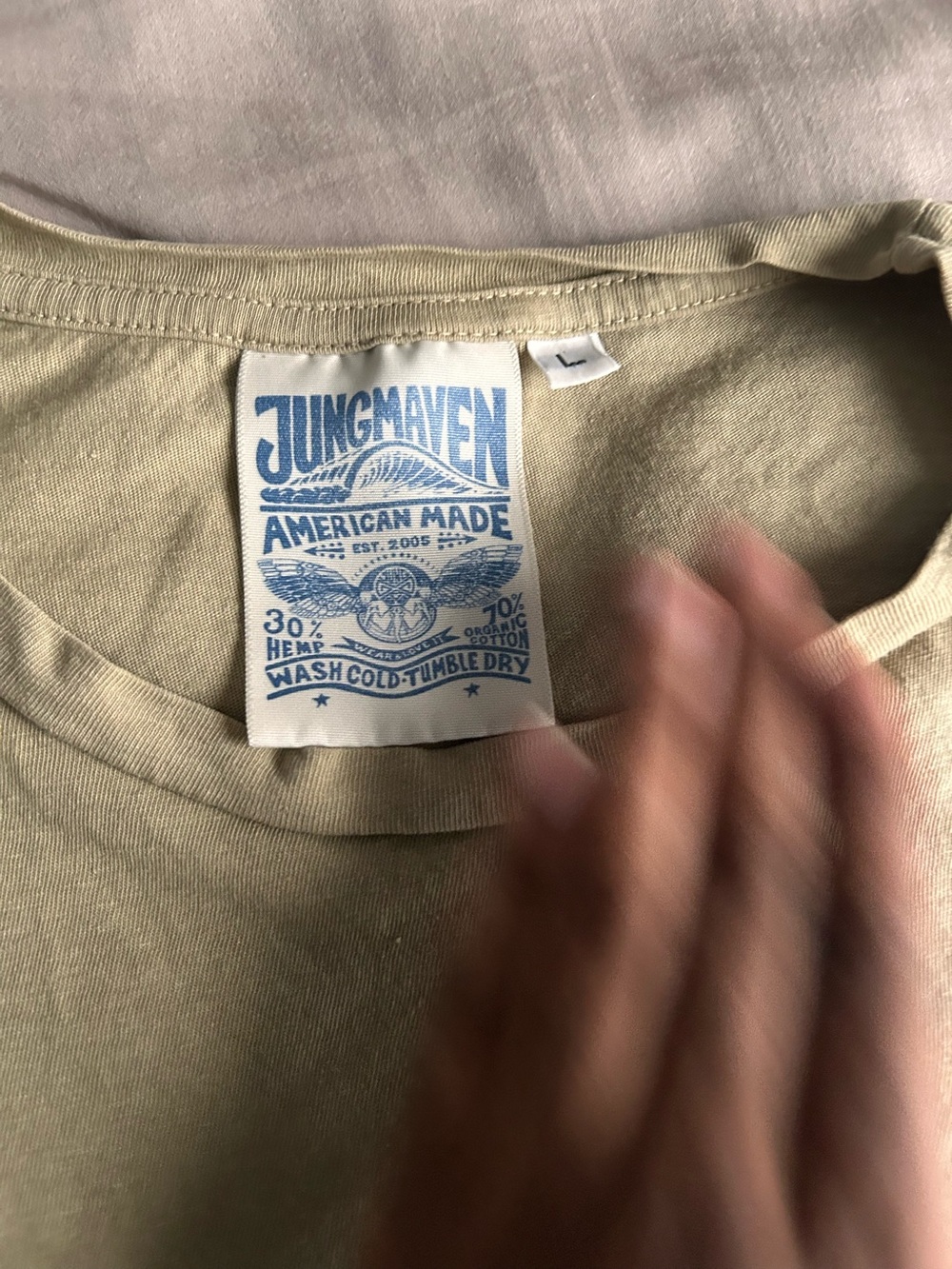 Jungmaven Cropped Ojai Tee - Picture 4 of 10